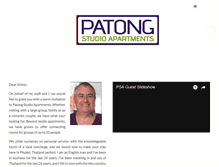 Tablet Screenshot of patongstudioapartments.com